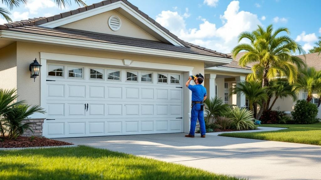 Garage door repair in Orange Drive District, Davie FL