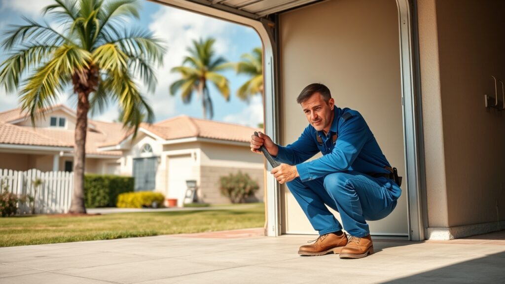 How often should garage door weatherstripping be replaced in Rolling Hills, FL?